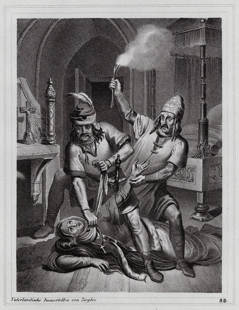 Peter Johann Nepomuk Geiger - Omicidio di Ludmilla di Boemia, 921